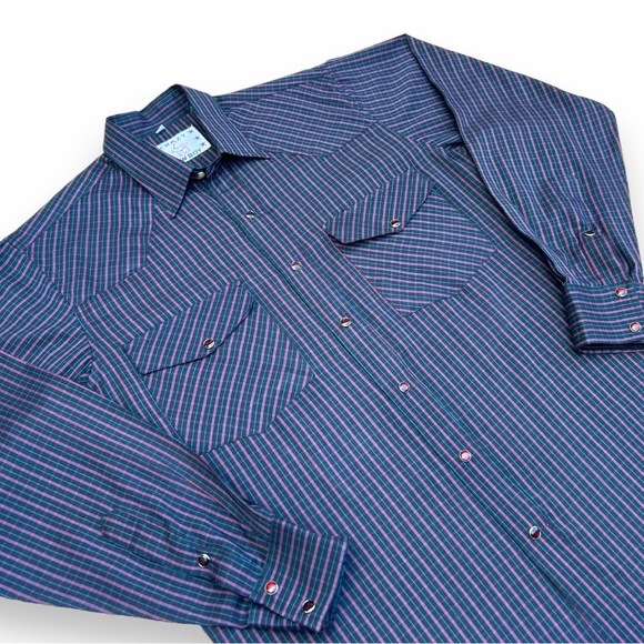 Mens Early Y2K Crazy Cowboy Pearl Snap Western Shirt size Medium - Picture 2 of 13